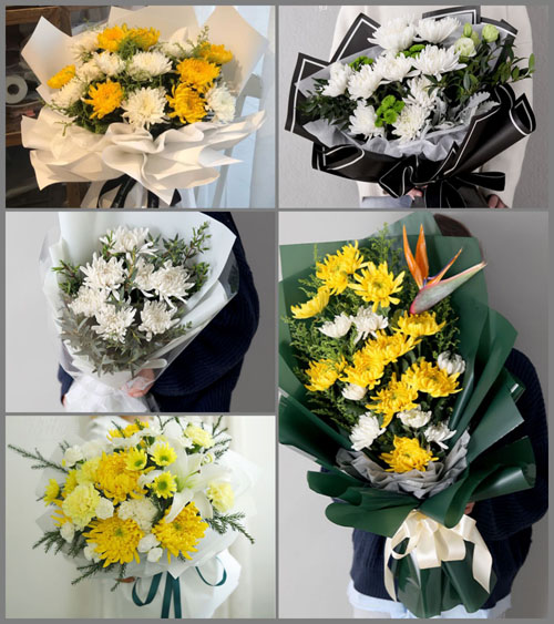 山东潍坊高密市大牟家镇白事花束代送